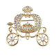 Lanhao Gray Guniang Pumpkin Car Brooch Fairy Tale Style Colorful Rhinestone - EX-STOCK Canada