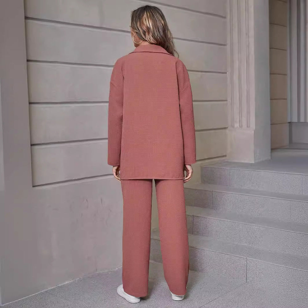 Lapel Cardigan Casual Suit Women EX-STOCK Canada 