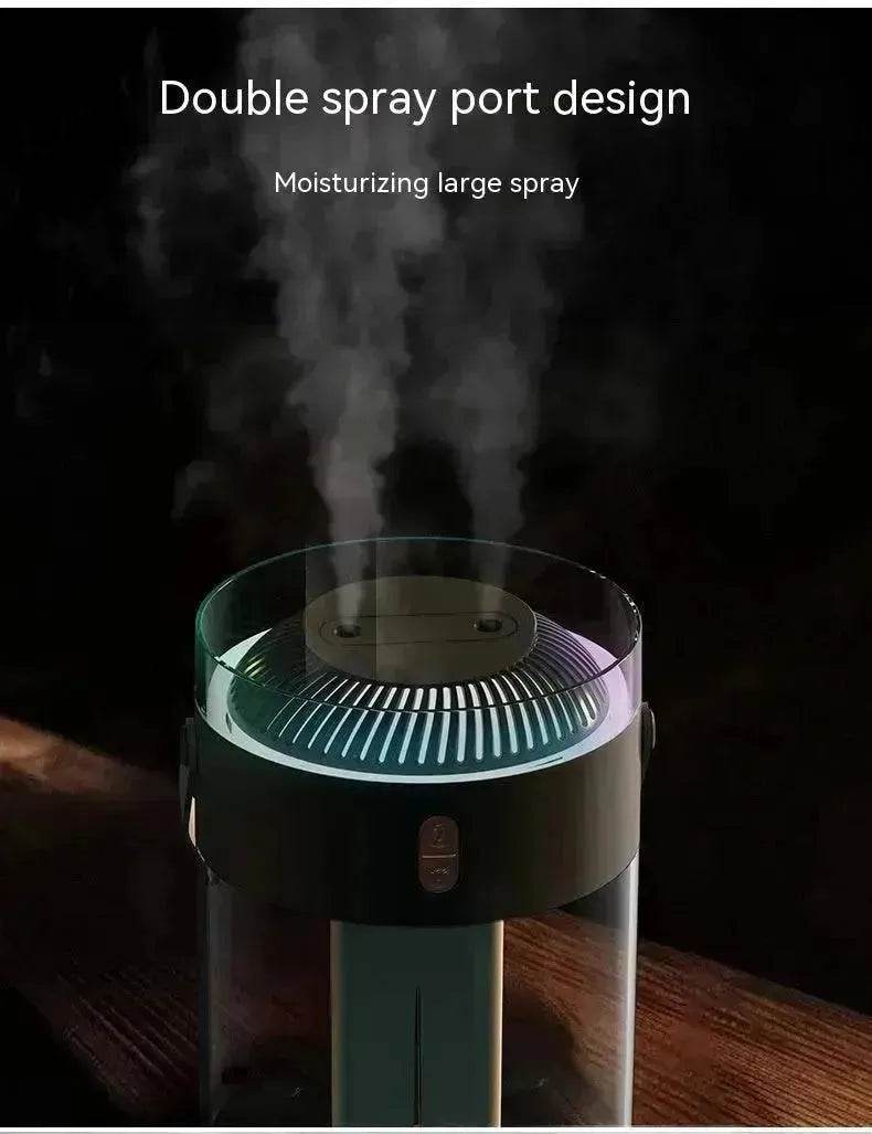 Humidificateur à double pulvérisation grande capacité 26L Lumière d'ambiance Commercial Portable Remplacement d'eau - EX-STOCK Canada