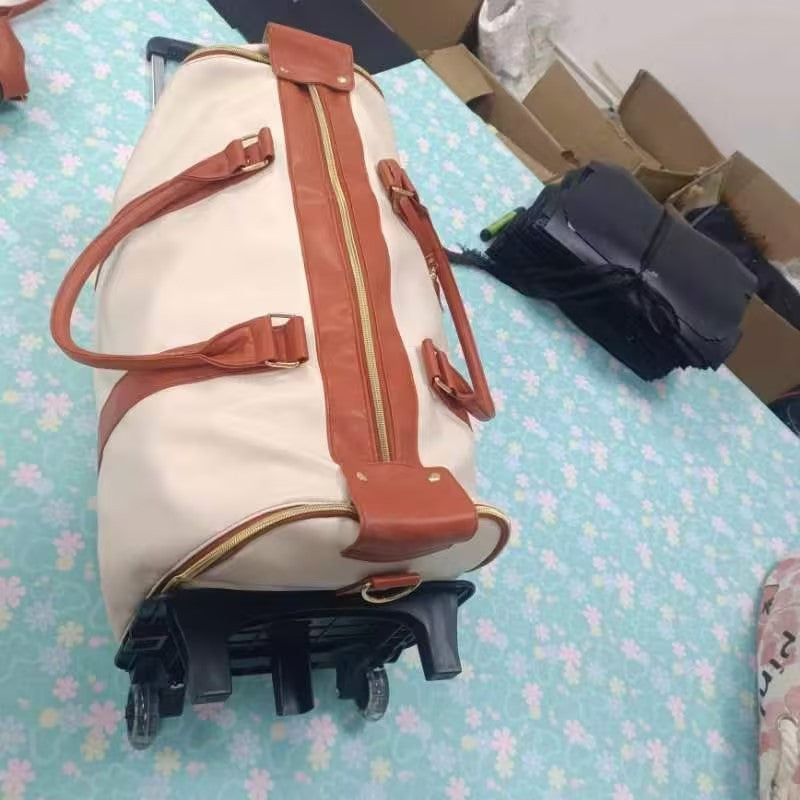 Large Capacity Trolley Travel Bag, Portable Folding Fitness Bag EX-STOCK Canada 