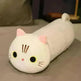 Large Size Cartoon Cat Plush Toys Stuffed Cloth Doll Long Animal Pillow Cushion - EX-STOCK CANADA