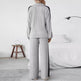 Large Size Casual Suit Women's Sweater Wide Leg Pants Two-piece Set EX-STOCK Canada 