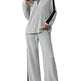 Large Size Casual Suit Women's Sweater Wide Leg Pants Two-piece Set EX-STOCK Canada 
