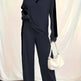 Large Size Casual Suit Women's Sweater Wide Leg Pants Two-piece Set EX-STOCK Canada 