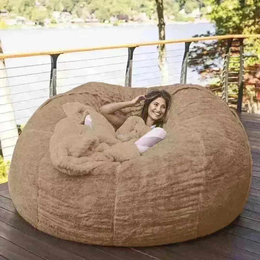 Lazy Sofa Bean Bag Chair Foam Furniture Bean Bag - EX-STOCK CANADA