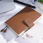 Cuaderno de Cuero Patrón de Lichi Capa Superior de Piel de Vaca Diario de Hojas Sueltas A6 - EX-STOCK Canada