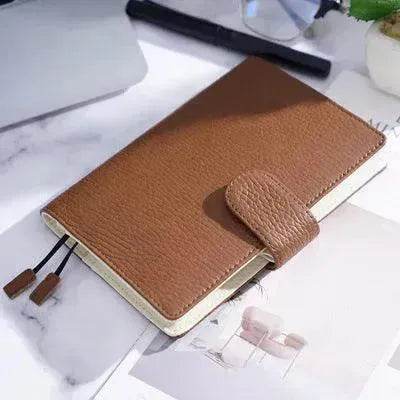 Cuaderno de Cuero Patrón de Lichi Capa Superior de Piel de Vaca Diario de Hojas Sueltas A6 - EX-STOCK Canada