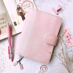 Cuaderno de Cuero Patrón de Lichi Capa Superior de Piel de Vaca Diario de Hojas Sueltas A6 - EX-STOCK Canada