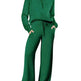 Leisure Sports Suit Long-sleeve Zipper Sweatshirt Wide Leg Pants Two-piece Set - EX-STOCK Canada