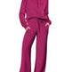 Leisure Sports Suit Long-sleeve Zipper Sweatshirt Wide Leg Pants Two-piece Set - EX-STOCK Canada