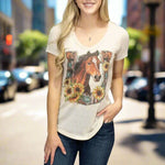 Liberty Wear Women's Sunflower Mare T-Shirt EX-STOCK Canada 