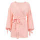Long Sleeve Nightgown Loose-fitting Loungewear Pajamas For Women Double-layer Gauze Moisture-wicking Clothing - EX-STOCK Canada