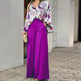 Loose And Elegant Casual Printed Shirt Top Wide Leg Pants Fashion Suit EX-STOCK Canada 
