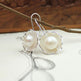 Lotus Stud Earrings Flower Pearl Earrings EX-STOCK Canada 