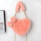 Love Bags Soft Plush Handbags Women Valentine's Day Party Bag - EX-STOCK Canada