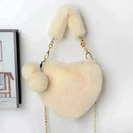 Love Bags Soft Plush Handbags Women Valentine's Day Party Bag - EX-STOCK Canada