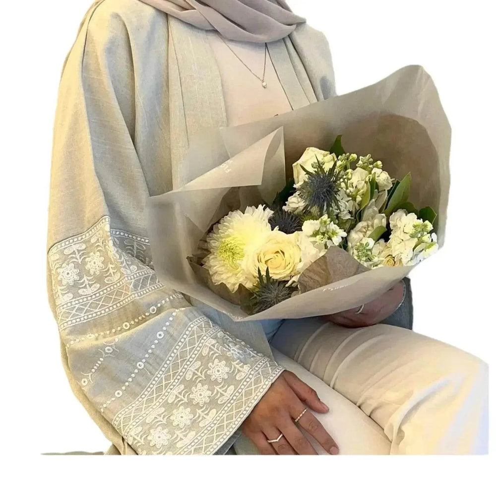 Luxurious Embroidered Cardigan Robe for middle east - EX-STOCK Canada