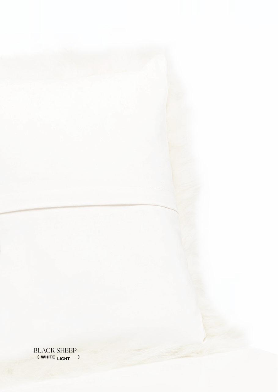 Funda de cojín rectangular de piel de oveja islandesa esquilada blancaEX-STOCK Canada 