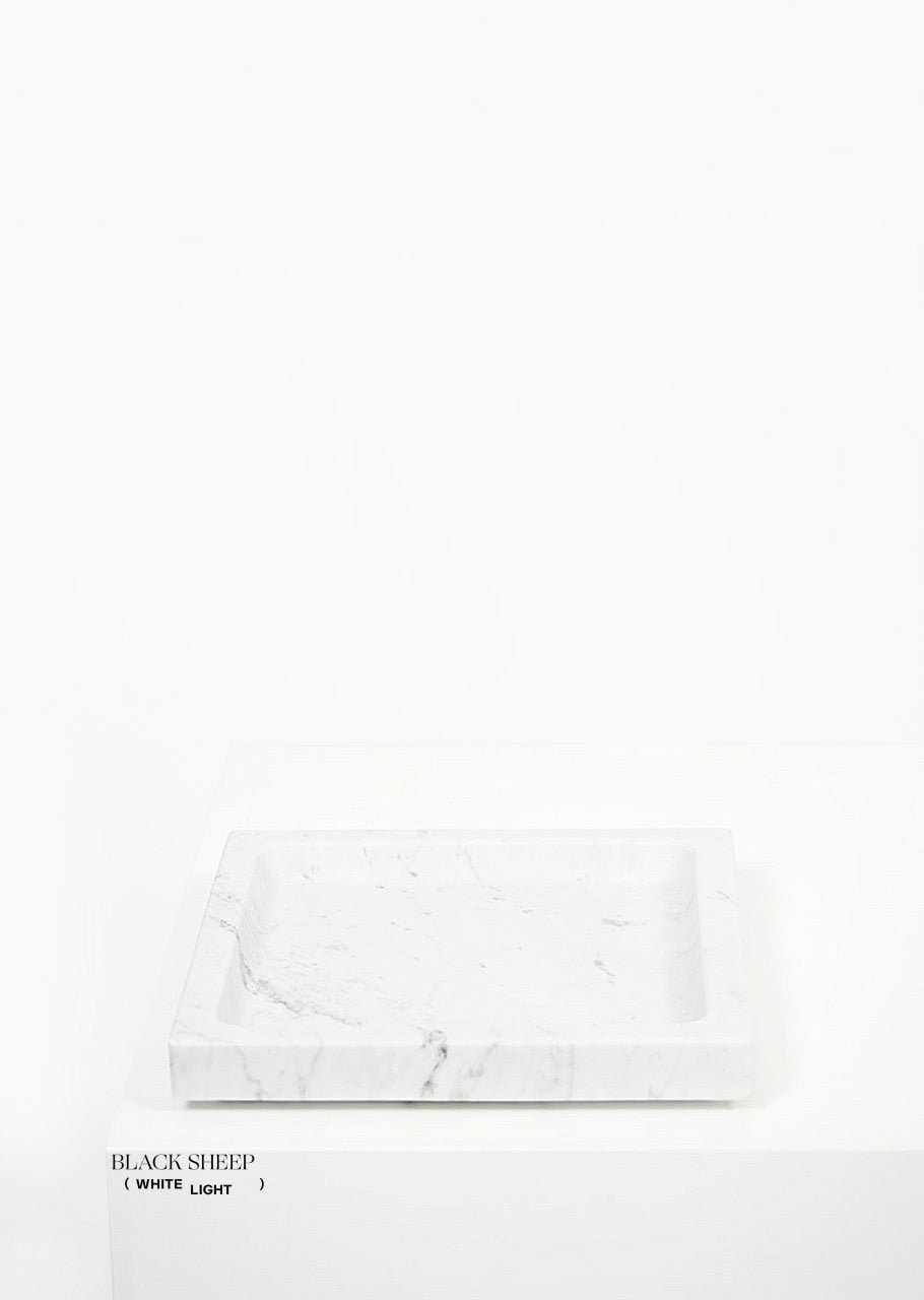 Bianco Carrara Marble Square Tray EX-STOCK Canada 