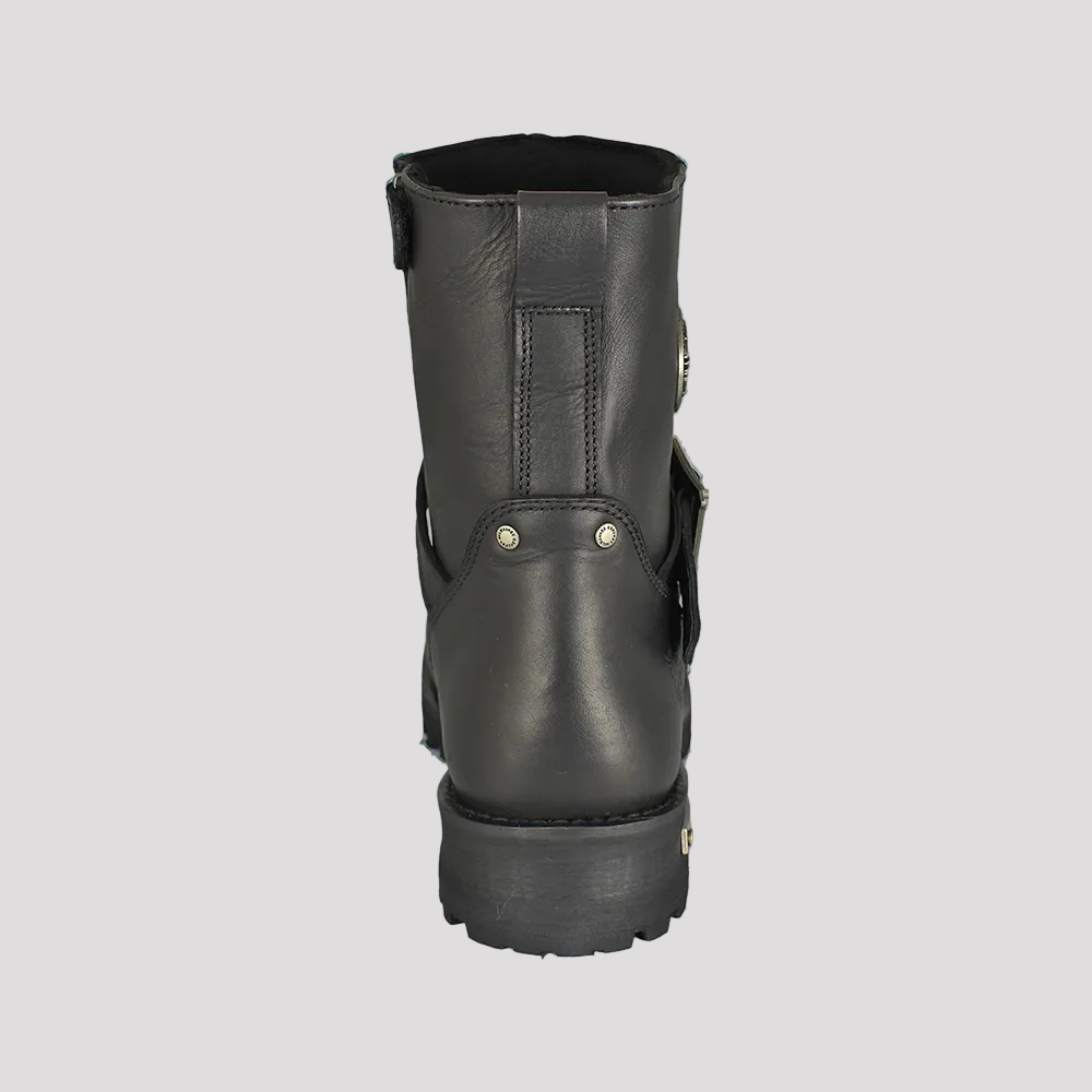 Milwaukee Leather Men's Wide 6" Side Zip Motorcycle Boots 