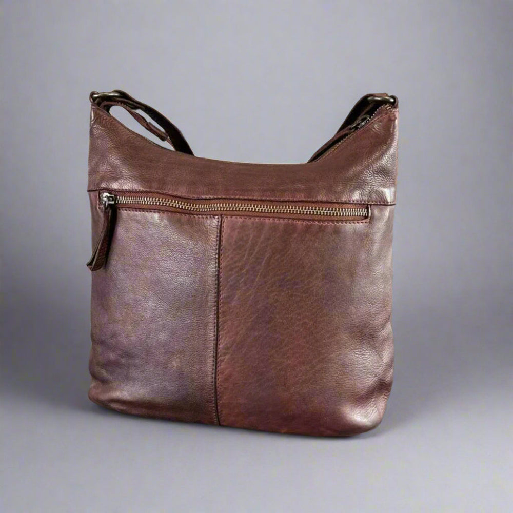 حقيبة توت جلدية من MET بتطريز زهري وحزام قابل للتعديلEX-STOCK Canada 