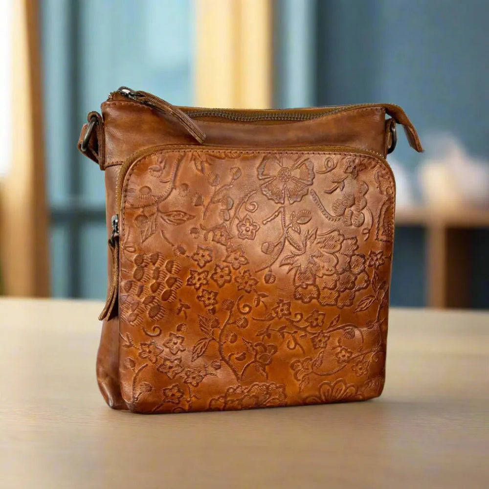MET Flower Embossed Leather Crossbody Bag EX-STOCK Canada 