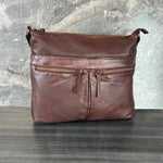 MET Leather Crossbody Bag with Dual Zipper Pockets EX-STOCK Canada 