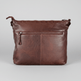 Borsa a tracolla in pelle MET con doppie tasche con cerniera 