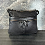 MET Leather Crossbody Bag with Dual Zipper Pockets EX-STOCK Canada 