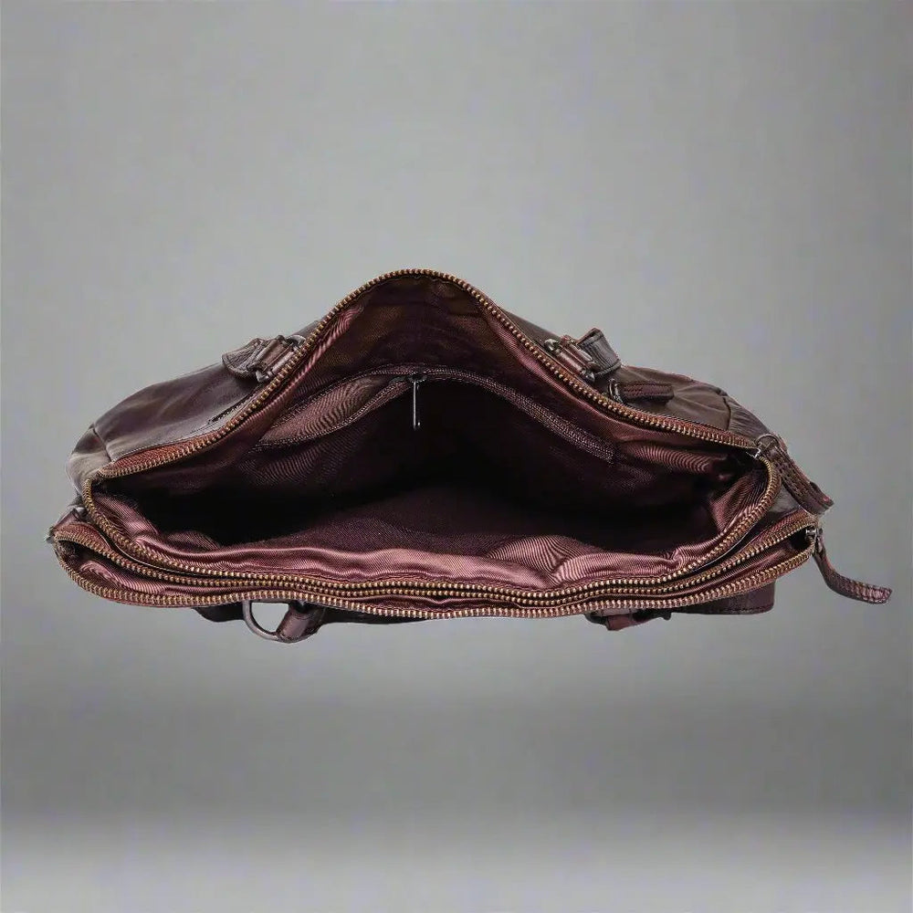 MET Leather Handbag with Dual Handles and Front Zipper Pockets EX-STOCK Canada 