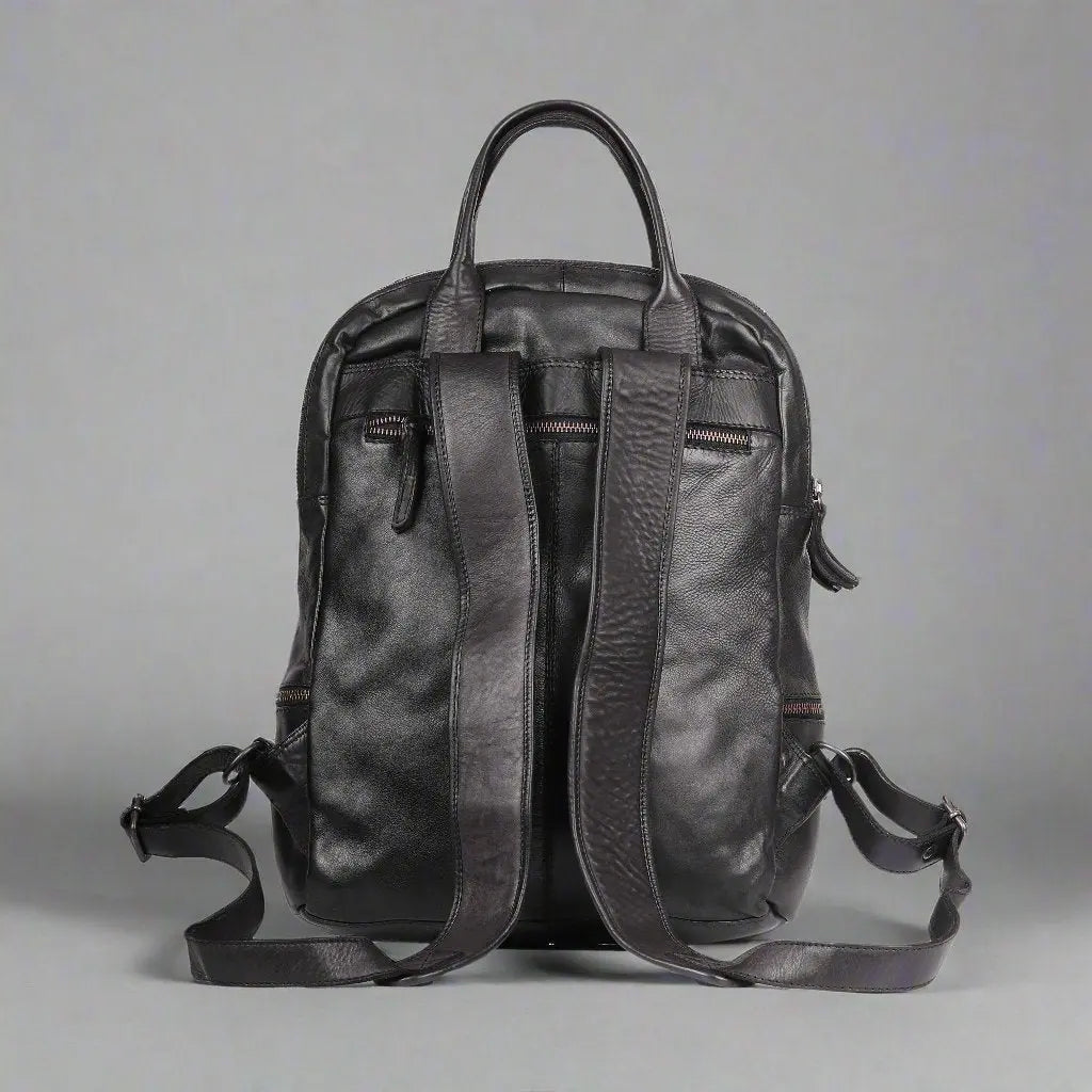 MET Multi-Pocket Leather Backpack with Dual Carry Handles EX-STOCK Canada 
