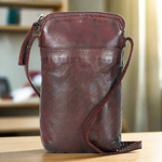 MET Small Leather Crossbody Bag | Compact Phone Bag with Front & Back Pockets EX-STOCK Canada 