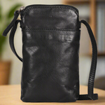 MET Small Leather Crossbody Bag | Compact Phone Bag with Front & Back Pockets EX-STOCK Canada 