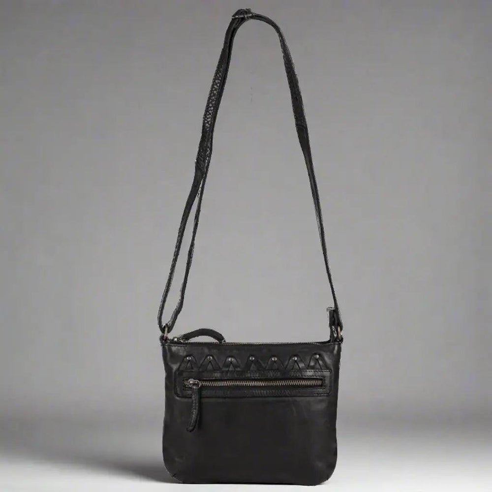 Bolso de cuiro MET V Stitch Crossbody 