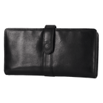 MET Women's Snap Tab Leather Wallet 