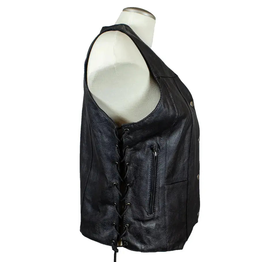 Gilet en cuir pour femmes Open RoadEX-STOCK Canada 