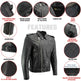 Giacca da moto in pelle da uomo X Element 