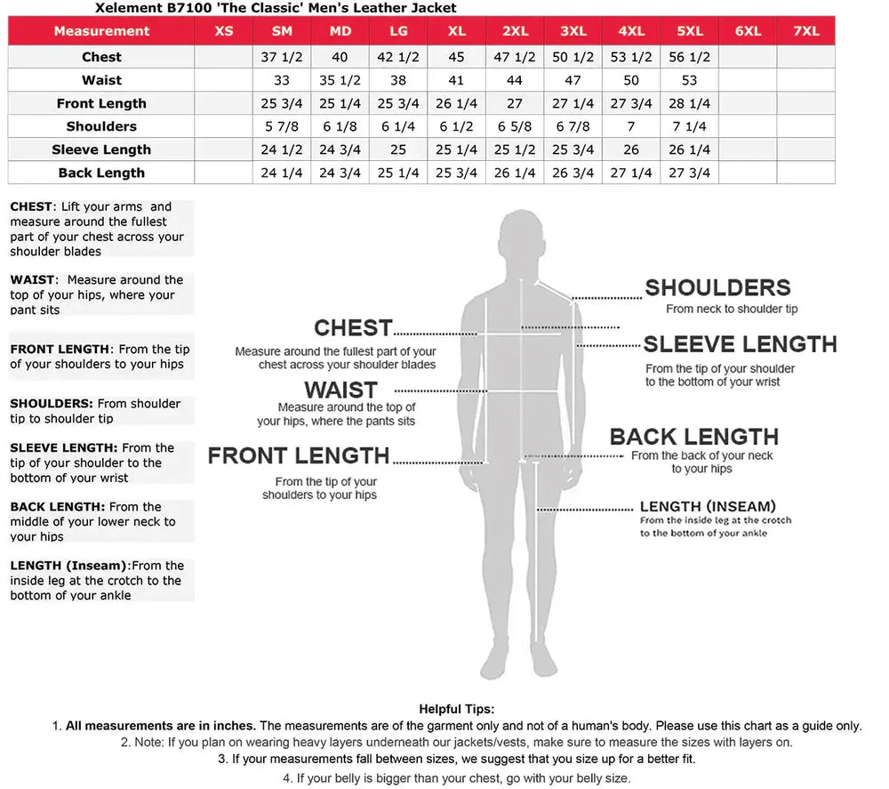 X Element Men's Leather Motorcycle Jacket EX-STOCK Canada 