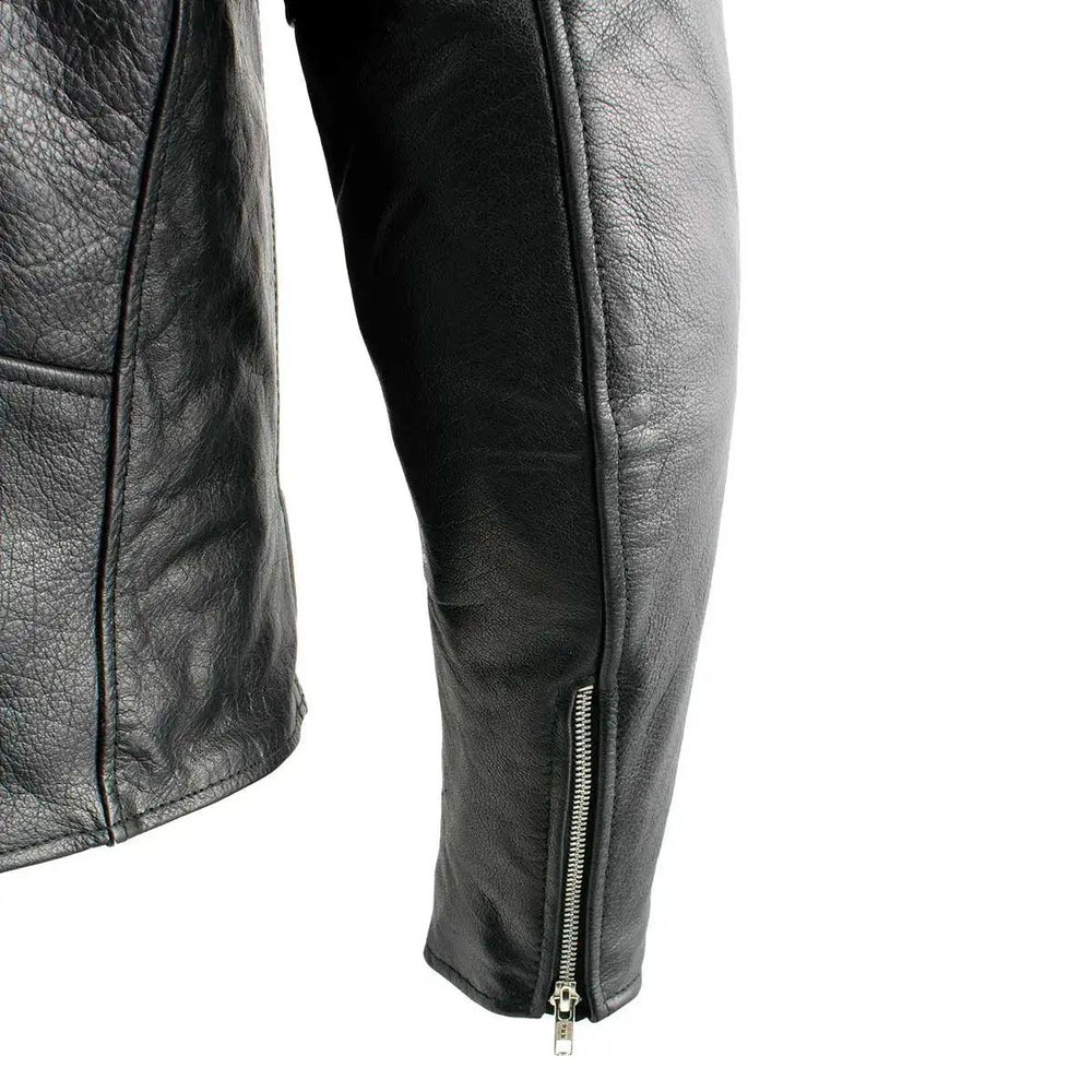 X Element Men's Leather Motorcycle Jacket 