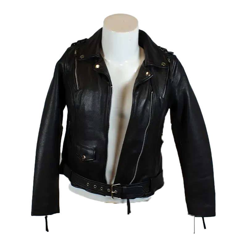 BOL Women's Leather Biker Jacket with Adjustable Belt EX-STOCK Canada 