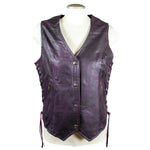 Open Road Women's Lace Side Leather Vest EX-STOCK Canada 