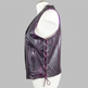 Chaleco de cuero con encaje lateral para mujer Open Road 