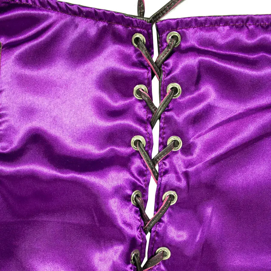 Open Road Damen Spitzenlederweste mit Seiteneinsätzen aus LederEX-STOCK Canada 