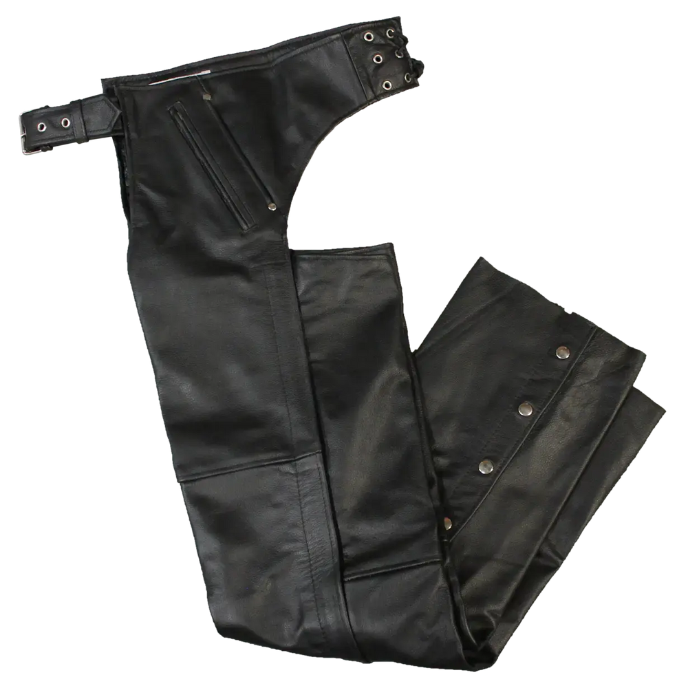 Open Road Unisex 4 Pocket Premium Leather Chaps EX-STOCK Canada 