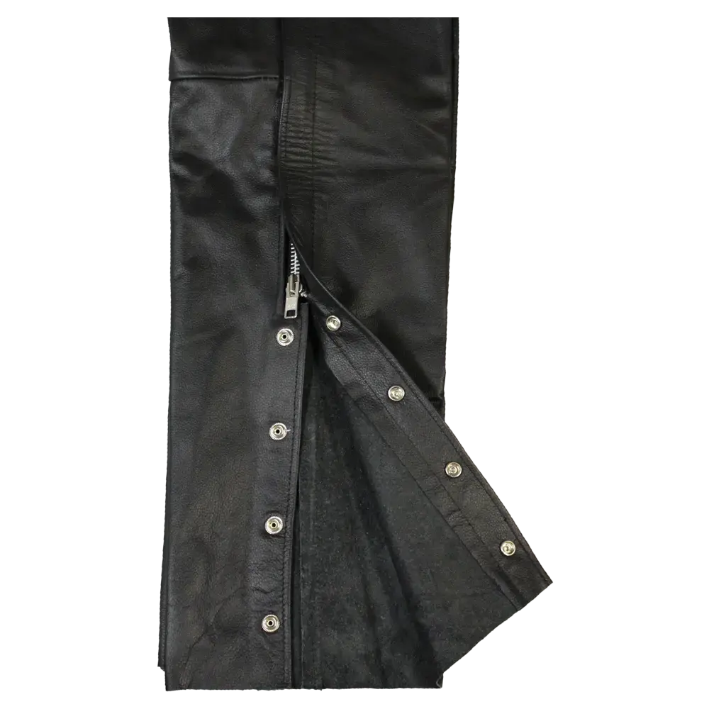 Open Road Unisex 4 Pocket Premium Leather Chaps EX-STOCK Canada 
