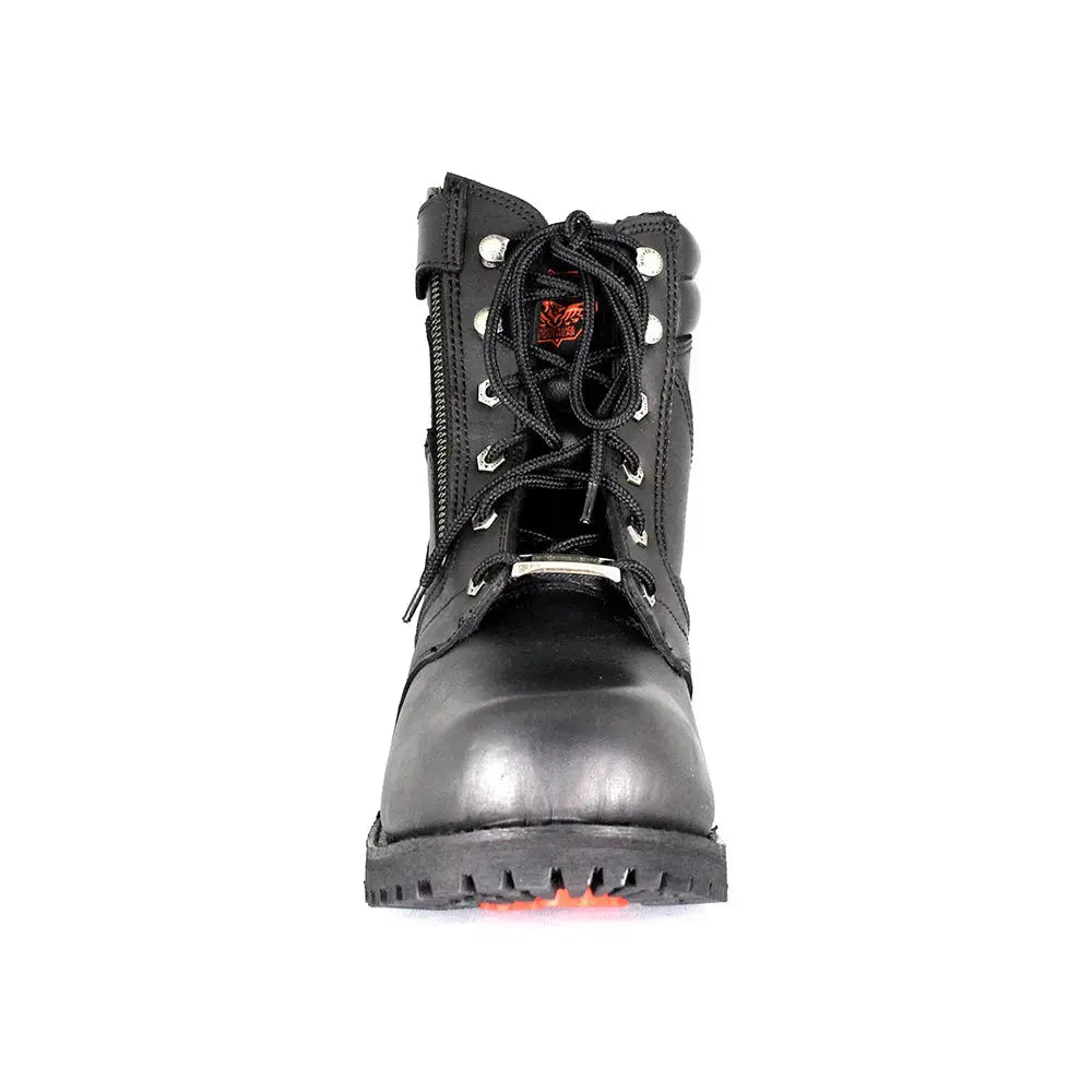 Milwaukee Leather Men's 6" Milwaukee Side Zip Lace Up Motorcycle Boots EX-STOCK Canada 