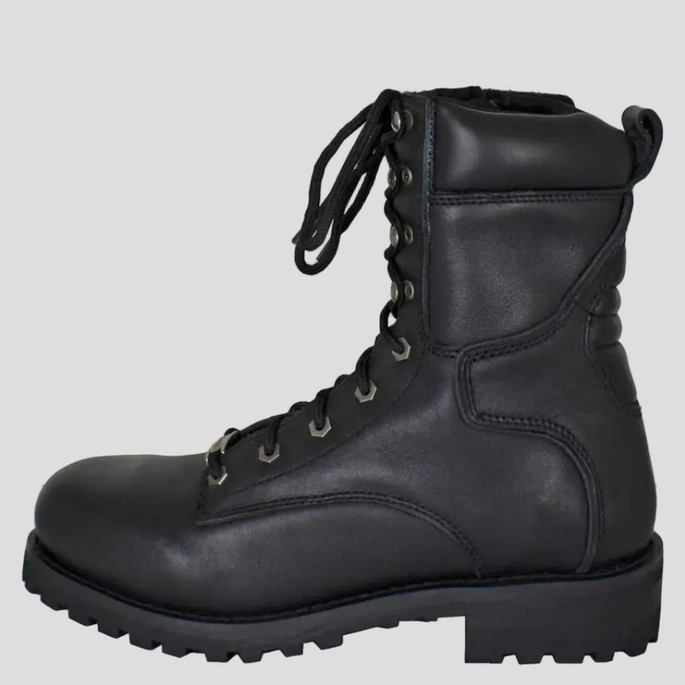 Open Road Men's 8" Quilted Motorcycle Boots 