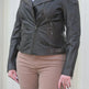 Women's Biker Look Rub-Off Leather Jacket EX-STOCK Canada 