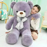 Macaron Teddy Bear Plush: Soft 80-100cm Cotton Toy - EX-STOCK CANADA