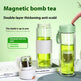 Magnetic Bomb Tea Cup Double Layer Glass Cup Upscale Portable One-click Ejection EX-STOCK Canada 